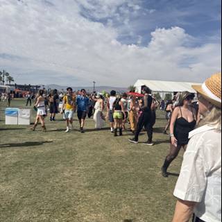 Festival Vibes Under a Cloudy Sky