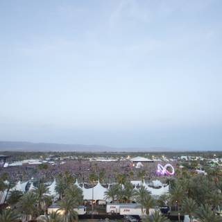Dusk Descends on Coachella Festival Grounds
