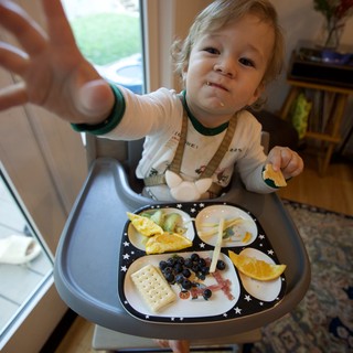 Toddler's Christmas Eve Mealtime Moment