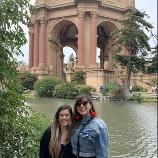 Women Admiring the Gothic Arch at the Palace of Fine Arts