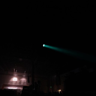Cyan Beam Cuts Through Darkness at Wobbleland