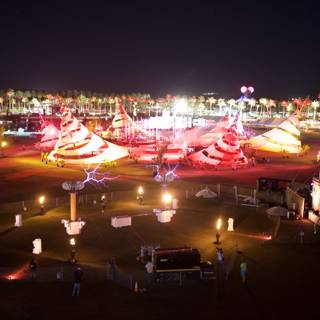 Urban Fairground under the Night Sky