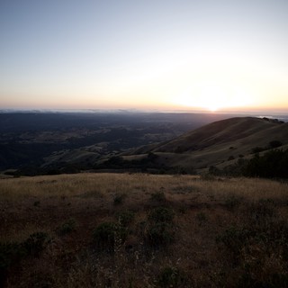Golden Hour Fades Over Bay Area Valleys