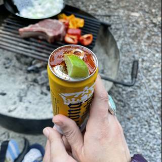 Grilling with a Cold One