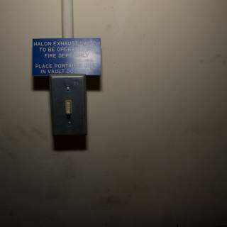 Warning Sign on Unused Electrical Device