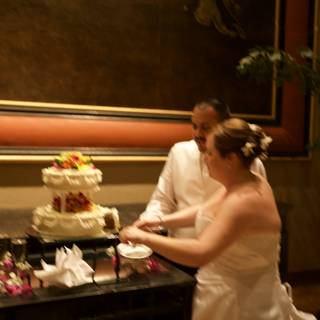 Cake Cutting Ceremony at Hawaii Wedding