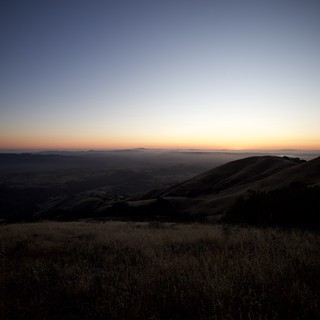 Golden Hour Fades Over Bay Area Hills