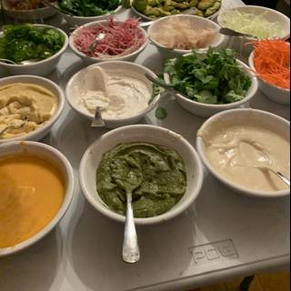 A colorful spread of delicious meal