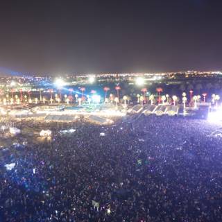 Lighting up the Night: A Music Festival Crowd