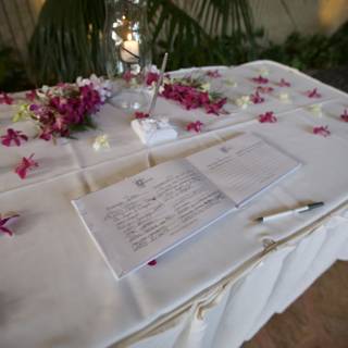 Floral Centerpieces at Hawaiian Wedding Reception