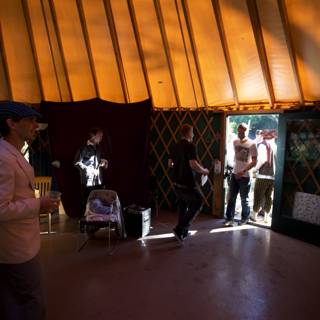 Gathering in the Yurt
