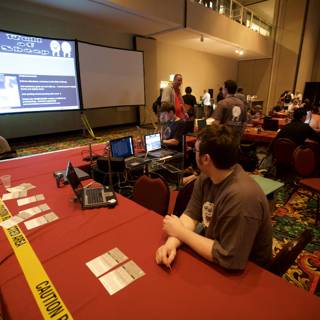 Laptop Lounge at DefCon Conference