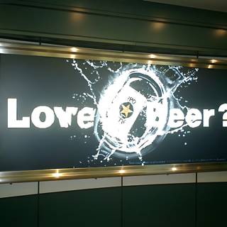 Love Beer Sign in Tokyo