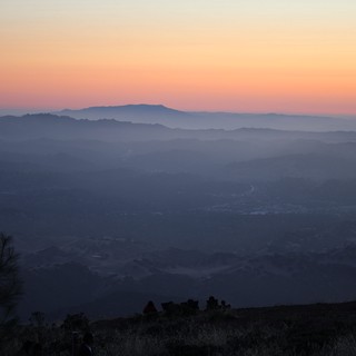 Twilight Layers Over the Bay Area Valleys