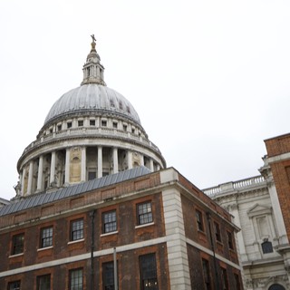St Paul's Cathedral Dome Rising Above London Buildings