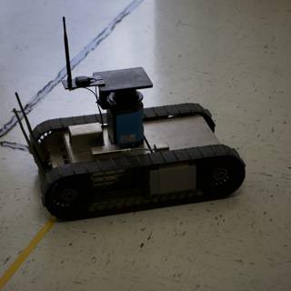 Armored Military Robot with Built-In Camera