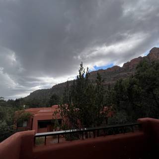 Majestic Mountains and Clouds from Balcony