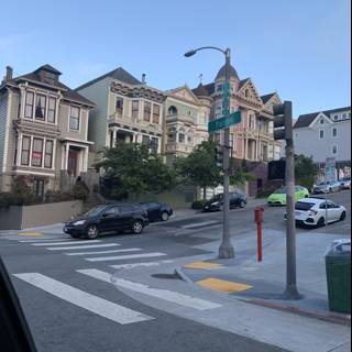 Rush Hour at Alamo Square Intersection