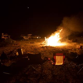 Bonfire Camping Night