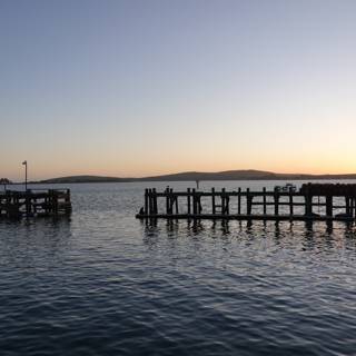 Serene Sunset at the Pier