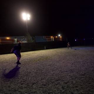 Snowy Night Soccer Game