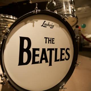 The Beatles' Iconic Drum Kit on Display at the Museum