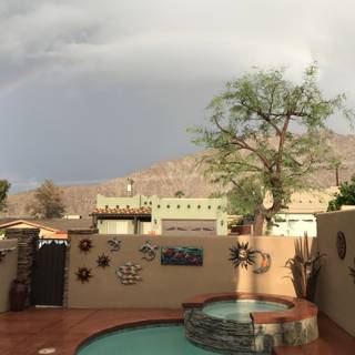 Rainbow over Villa's Backyard