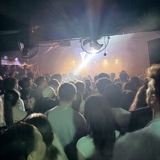 Crowded Dance Floor at London Nightclub