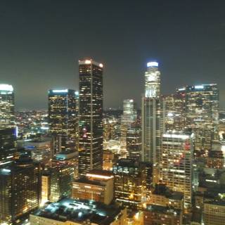 City Lights at Night in Los Angeles