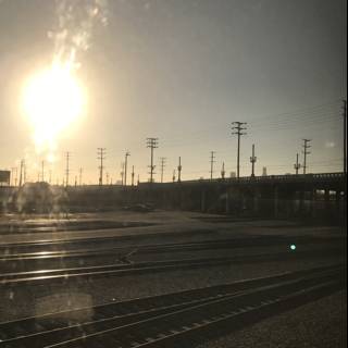 Sunset Train Track