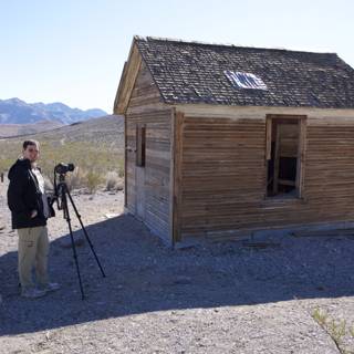 A Man's Retreat in Death Valley Winter