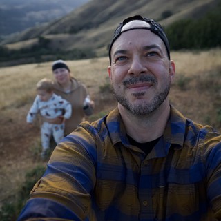 Family Selfie at Golden Hour on Mount Diablo