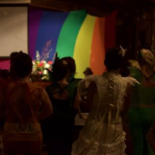 Rainbow Wall Dance Party