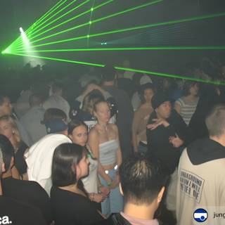 Bassrush 11 30 02 Nightclub Crowd with Green Laser Lights