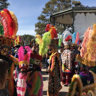 Vibrant Costumes at El Pueblo Historical Monument Parade