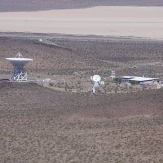Radio Telescopes on a Desert Landscape