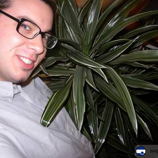 Dave B with His Favorite Potted Plant