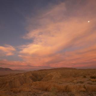 Moonrise Over Anza-Borrego Desert