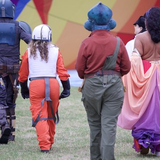 Star Wars Cosplayers Walk at Hot Air Balloon Festival