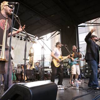 Ozomatli rocks the stage with energetic performance