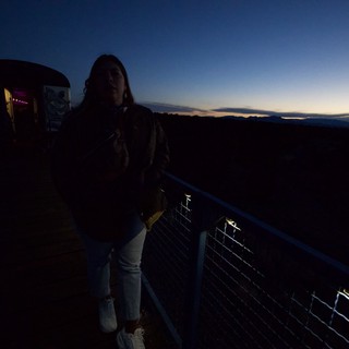 Twilight Moment at Overlook with Shopping Cart