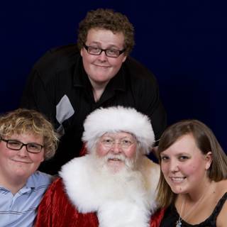 A Festive Santa and His Merry Family