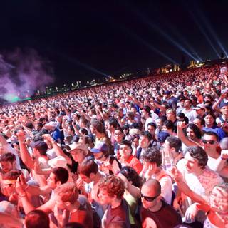 Smoke-Filled Concert Crowd at Coachella