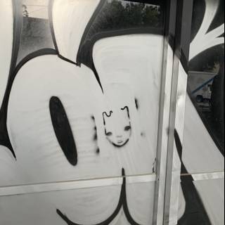 Feline Graffiti Door
