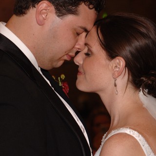 Intimate First Dance Moment Between Newlyweds