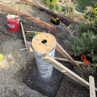 Building a DIY Fence Post Support with Concrete Sonotube
