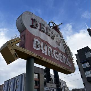 Burger Joint Sign Takes Over San Francisco Corner