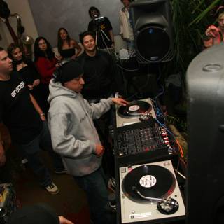 DJ set in action