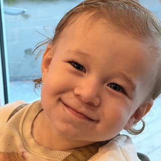 Joyful Toddler Portrait by the Window