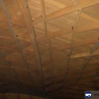 Wooden Vault Ceiling in an Indoor Loft